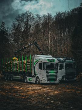 Semitrailer til tømmer - Transport og lasting / lossing