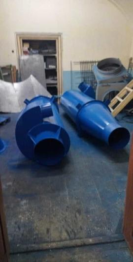 Utsugningsutstyr Cyklonový odlučovač pílin  |  Tørkemaskiner og ventilasjonsteknikk | Trebearbeidingsmaskiner | Juraj polovka šneky výroba 