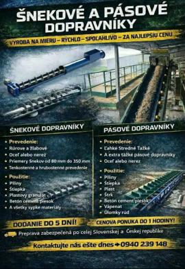 Annet utstyr Strojtatry |  Sagmaskinutstyr | Trebearbeidingsmaskiner | Juraj polovka šneky výroba 