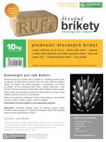 Briketter 150 x 60 x 100 |  Energi-produkter, brensel | Spálenský-dřevěné lišty s.r.o.