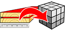 Tømmer volum